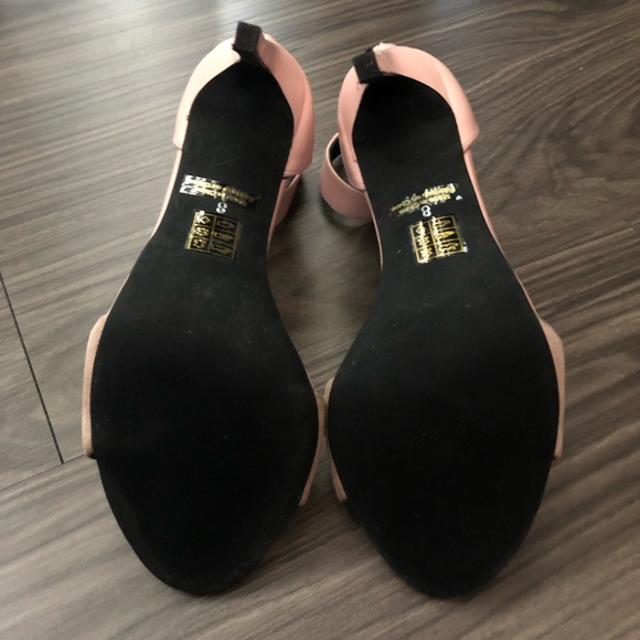 Jeffrey Campbell Pink Leather Heeled Sandals - Picture 3 of 6